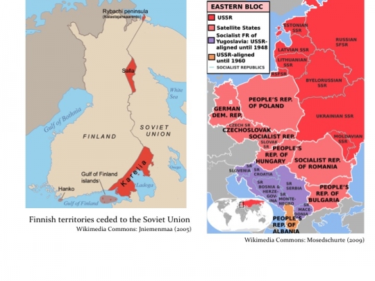 post ww2 map